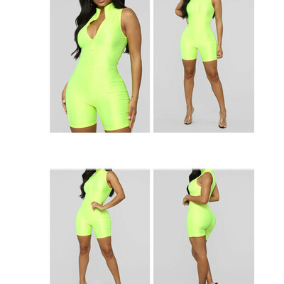 

Jumpsuit Party Trousers Sleeveless V-Neck Women Romper Bodycon Playsuit Clubwear