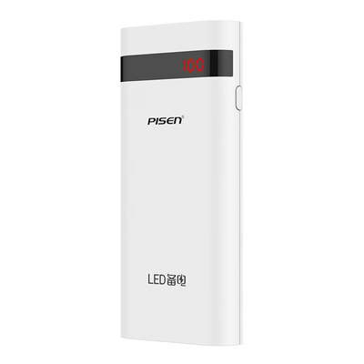 

PISEN Power Bank 10000mAh External Battery LED Portable Charger 2A Fast Charging Powerbank for Phones&Tablets