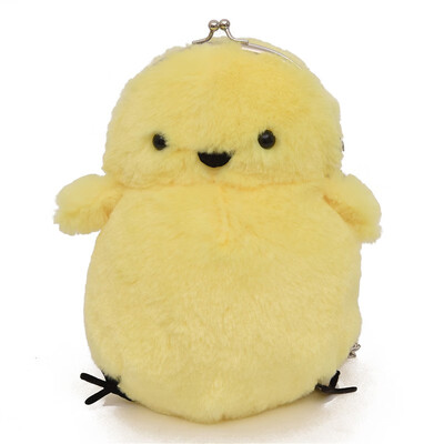 

2019 Lovely Chick Shaped Messenger BagFor Children Fur Plush Mini Artificial Fur Handbags Cross Body Comfortable Girl Bag