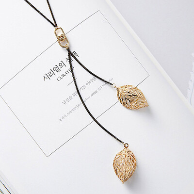 

Korean Necklace Pendant Fashion Necklace Popular Leaves Shape Long The Original of Korean
