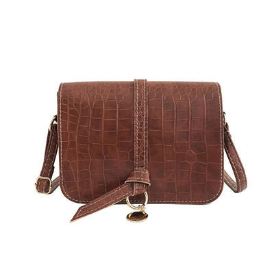 

Retro Solid Shoulder Handbags Alligator Pattern Women Crossbody Casual Bags