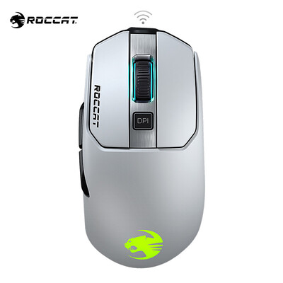 

German Ice Leopard ROCCAT Magic Kone AIMO Aimo RGBA Lighting Effect Gaming Mouse White Jedi Survival Mouse Eating Chicken Mouse