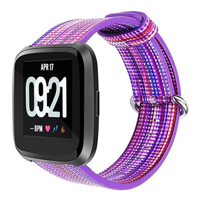 

〖Follure〗Fine Woven Nylon Adjustable Replacement Band Sport Strap For Fitbit Versa