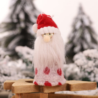 

Long Beard Doll Christmas Pendants Decorative Hanging Figurine Ornaments Holiday Gift Decorations