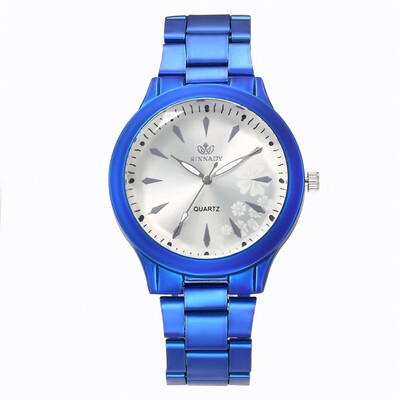 

New fashion mens alloy steel belt wrist watch female