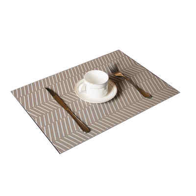 

PVC Simple Western Food Table Mat Waterproof Placemat Thicken Desk Table Carpet Hotel Restaurant