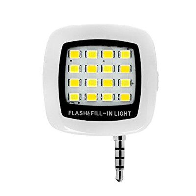 

16 LEDs Portable Mini Flash Fill Light Rechargeable for Smartphone iPhone Samsung Xiaomi HTC Camera Video