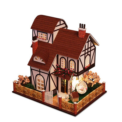 

Gotoamei 3D Wooden DIY Miniature House Furniture LED House Puzzle Decorate Creative Gifts