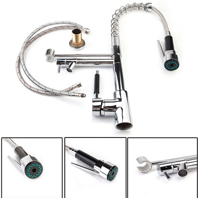 

High Quality All Copper Home Kitchen Spring Double Outlet Faucet