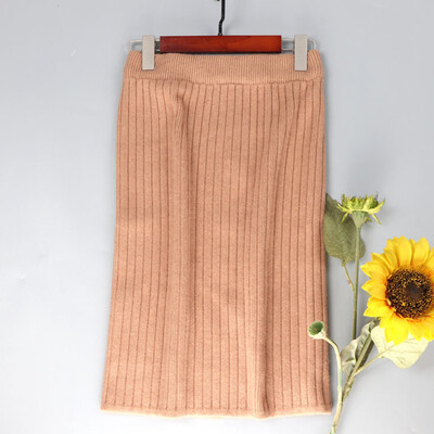 

Fashion High Waist Sim Skirts Women Autumn Knitted Skirt Sexy Ladies Bag Hip Skirts New