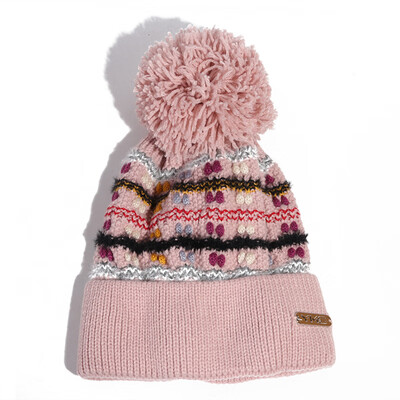 

Outdoor Hat ladies winter velvet knit Hat Korean version of Joker fashion wool Hat padded fur ball ear cap men