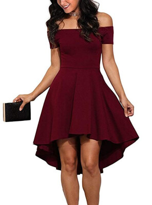 

New Womens Summer Casual Off-Shoulder Party Evening Cocktail Swing Short Dress