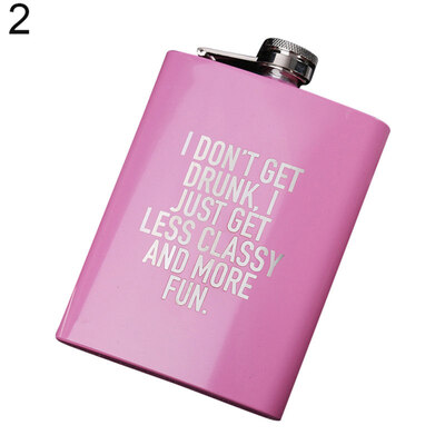 

Portable 8oz Wine Bottle Women Stainless Steel Liquor Pocket Leakproof Hip Flask