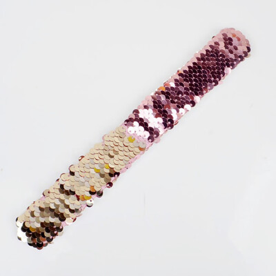 

New Fashion 20 Colors Mermaid Slap Bracelets Two-color Reversible Charm Sequins Flip Wristbands Gifts