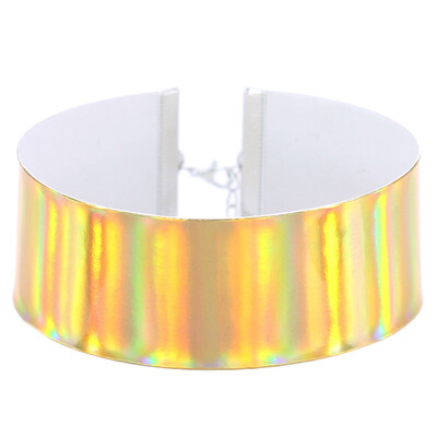 

Glowing Trend Clavicle Necklace Round Punk Products Personality Punk Collar Fashion Collar Creative