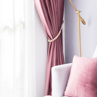 

XINJINGANYIJIA Curtains bedroom shade velvet simple modern 15541