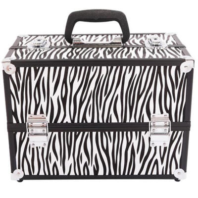 

SM-2083 Aluminum Alloy Makeup Train Case Jewelry Box Organizer