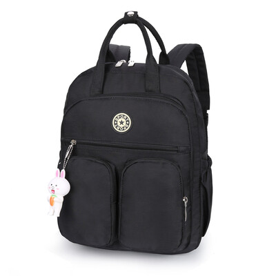 

Multi-pocket doughnut double shoulder bag female student schoolbag computer backpack travel bag large capacity casual canvas