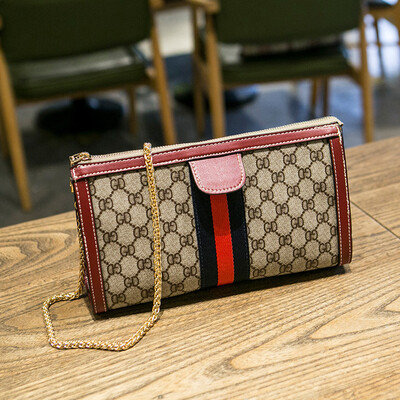 

Female bag 2019 new wave Korean fashion wild portable chain bag simple shoulder Messenger bag mini envelope bag
