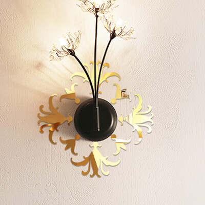 

〖Follure〗1Set8PC 3D DIY Flower Specchio Acrylic Wall Sticker Modern Stickers Decoration