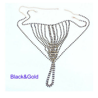 

Fashion Women Sexy Rhinestone Leg Crystal Body Chain Thigh Belly Waist Jewelry