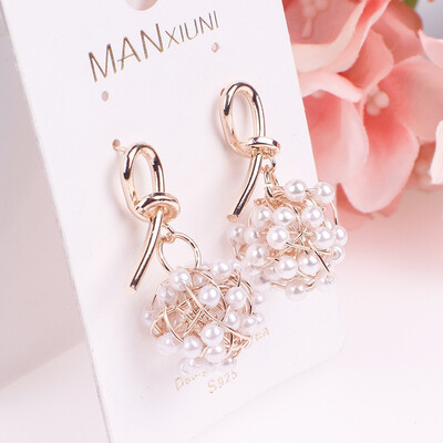 

Pearl earrings fashion temperament wild trend earrings