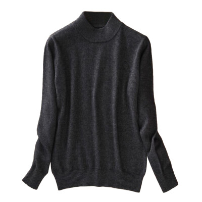 

Winter Fashion Women Solid Color Sweater High Neck Long Sleeve Jumper Knitwear