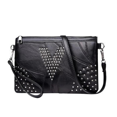 

Women Rivet PU Leather Satchel Crossbody Bag Sling Messenger Shoulder Bags