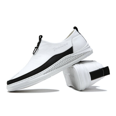

2019 British trend simple flat bottom leather shoes casual retro in the help of leather lazy shoes
