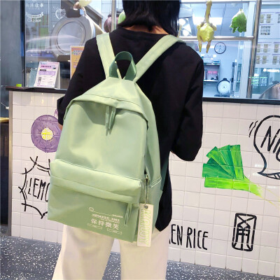 

Ancient sense in bag female college students Korean high school simple waterproof cloth backpack campus day bag female