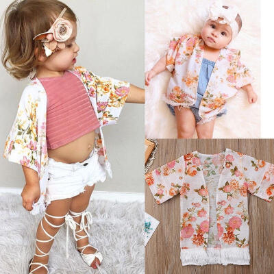 

Details about Fashion Baby Kid Girl New Floral Printed Summer Thin Beach Outdoor Clothes Coat