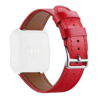 

Leather Adjustable Watchband Bracelet Strap for Fitbit Versa Smart Watch