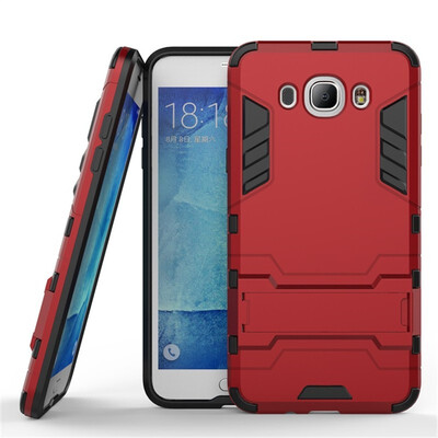 

Goowiiz Phone Case For Samsung Galaxy J1 2016J3 J310J5 J510J7 J710 2016 Armor PC TPU Silicone Hard Bracket Double Protection