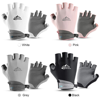 

Half Finger Golf Gloves Absorbent Cooling Ice Gloves UV Protective Golf Cycling Fishing Fitness Gloves for Men Women