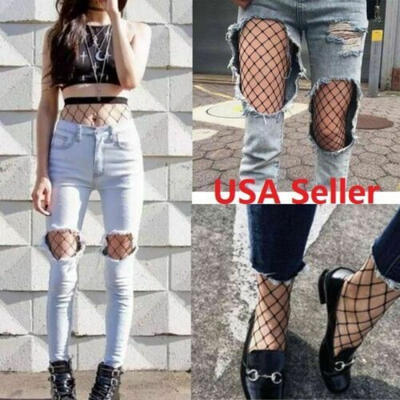 

NEW Fashion Women Fishnet Ankle High Socks Mesh Lace Fish Net Short Socks 2019