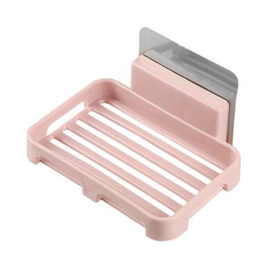 

Bathroom Shower Soap Box Drain Storage Rack Strong Traceless Soap Holder