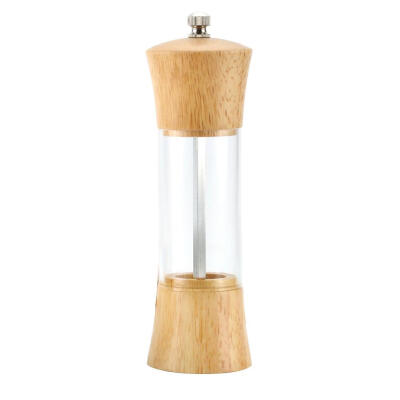 

Oak Acrylic Salt Pepper Mill Grinder Peppercorn Seasoning Condiment Bottle