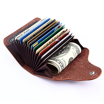 

Leather Credit Card Holder Wallet Business Clutch Pillow Designer Mini Coin Purse Card Package Unisex