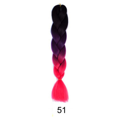 

Gobestart 1PC New Fashion Womens Gradient Long Braid Wavy Party Wigs