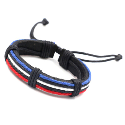 

New Fashion Style 1 pcs Mixed Color National Wind Braided Rope Length 175cm Leather Strip Width 12cm Bracelet Gifts