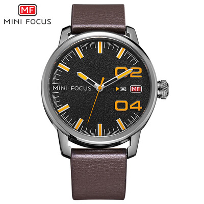

MINI FOCUS Mens Watch Quartz Watch Personality Business Scrub Dial Large Needle Calendar Waterproof Watch MF0022G