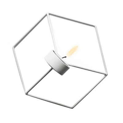 

3D Geometric Candlestick Metal Wall Candle Holder Home Bedroom Restaurant Small Tealight Ornaments