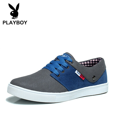 

Playboy PLAYBOY sports shoes mens low to help lightweight non-slip wear DS1026 dark gray 42
