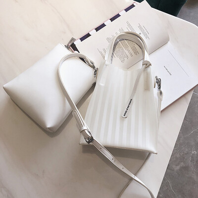 

Qiao Bani 2019 new Korean chic fashion solid color pleats mother bag shoulder bag diagonal cross trend handbags