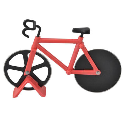 

Stainless Steel Bike Pizza Cutter Non-stick Pizza Cake Hob Home Baking Tool
