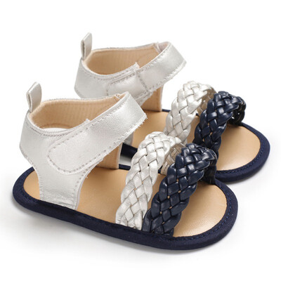 

Baby Girl Sandals Anti-slip Shoes PU Princess Toddler Girls Shoes Soft Sandals