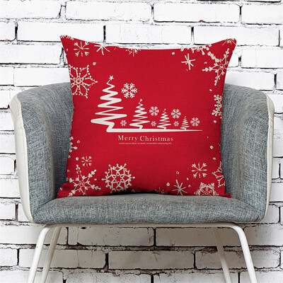 

Siaonvr Home Decor Cushion Cover Merry Christmas Pillowcase Sofa Throw Pillow Covers