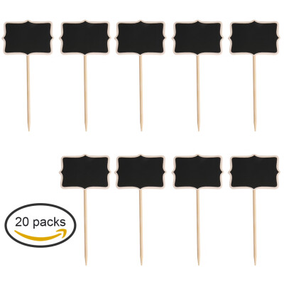 

20pcs Retangle Mini Chalkboard Blackboard with Stand Wedding Place Card