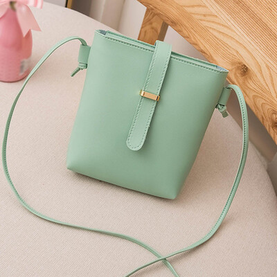 

Tailored Women Simple Fashion Bucket Bag Strap Messenger Shoulder Bag Mobile Phone Bag
