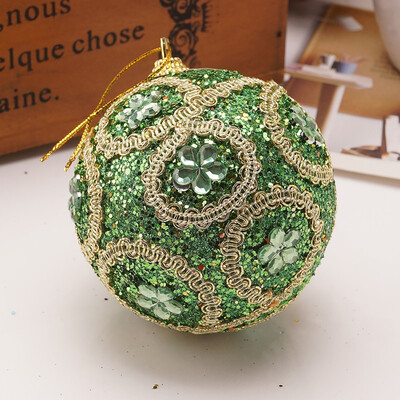 

Tailored Christmas Rhinestone Glitter Baubles Ball Xmas Tree Ornament Decoration 8CM